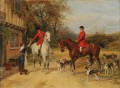 A Halt At The Inn Heywood Hardy horse riding